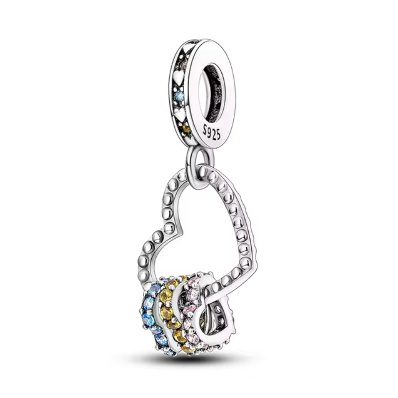 Berloque Colorful Hearts