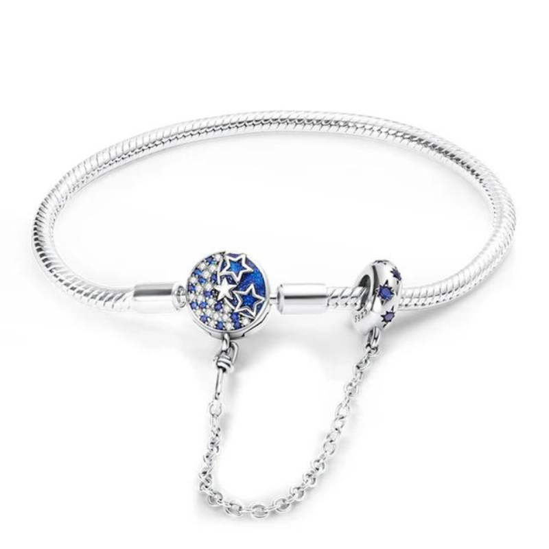 Pulseira com estrelas azuis, da Myzoria