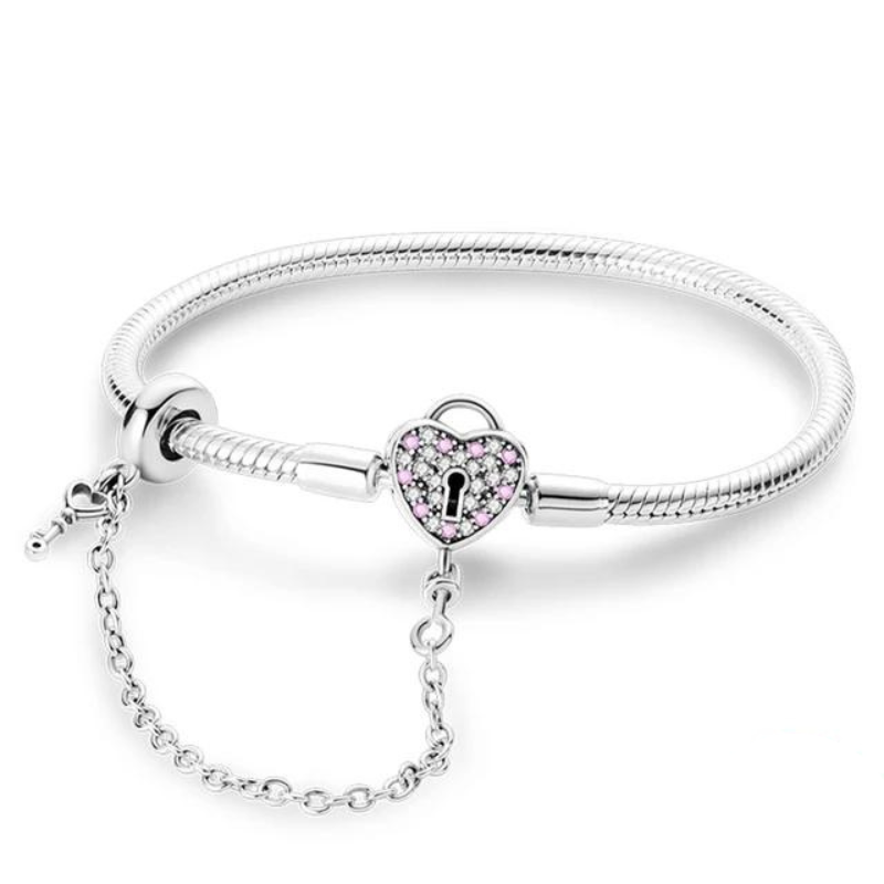 Pulseira com cadeado de coração, da Myzoria