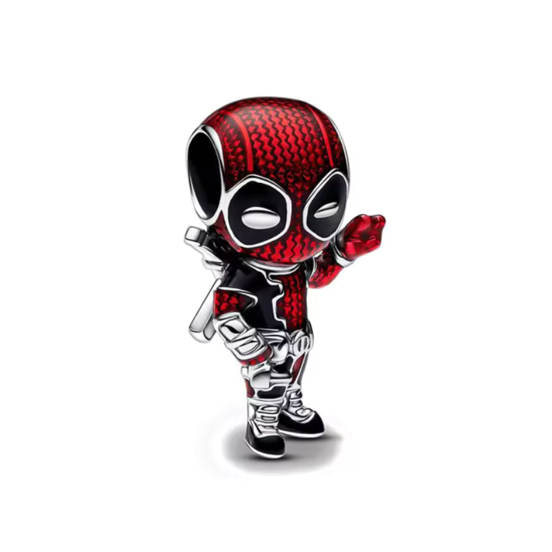 Berloque com o personagem Deadpool, da Myzoria