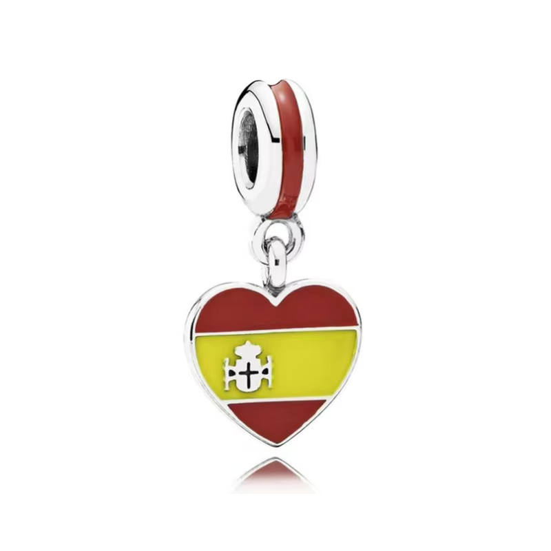 Berloque com a bandeira da Espanha, da Myzoria