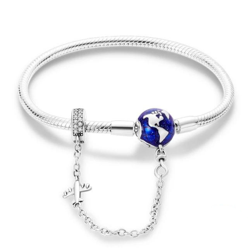 Pulseira com tema de viagem, da Myzoria